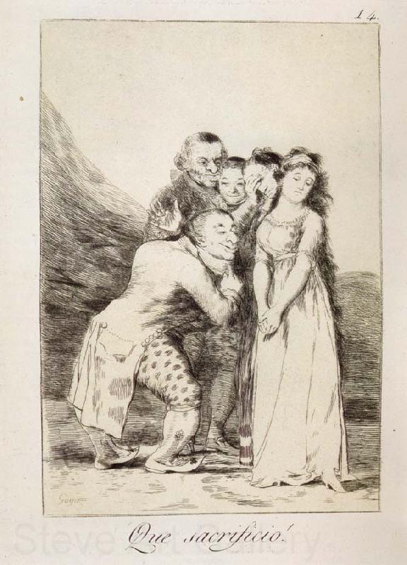 Francisco Goya Sacrificio de Ynteres France oil painting art